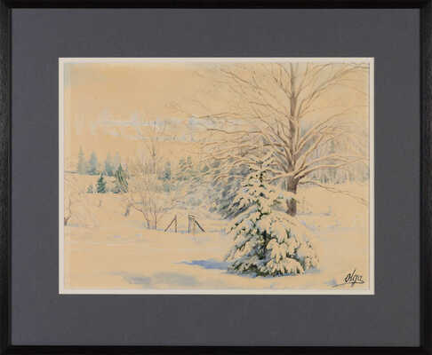 Романова Ольга Александровна (Великая Княгиня). Зимний пейзаж